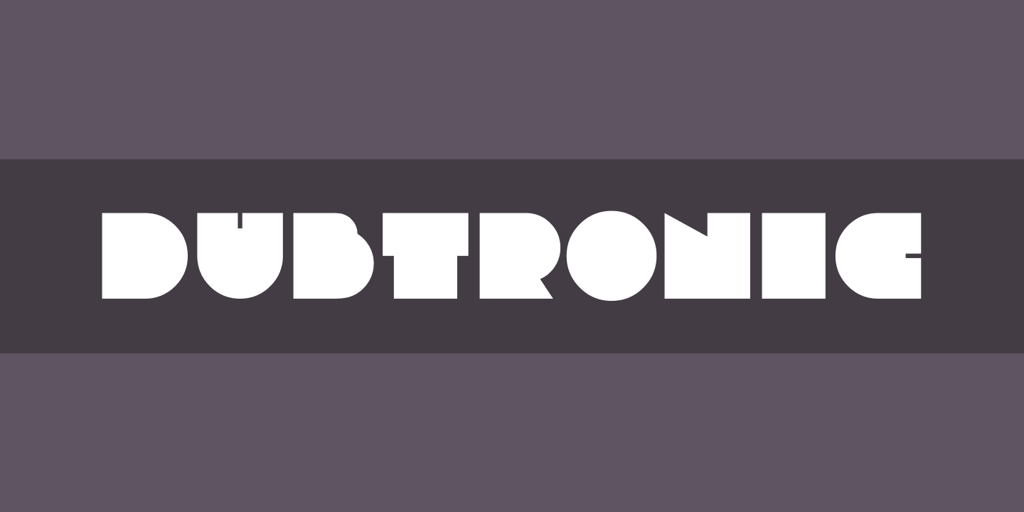 Dubtronic Font preview